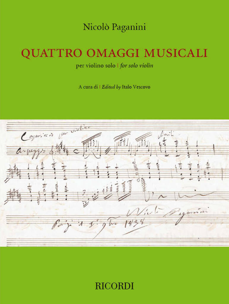 Quattro omaggi musicali per violino solo